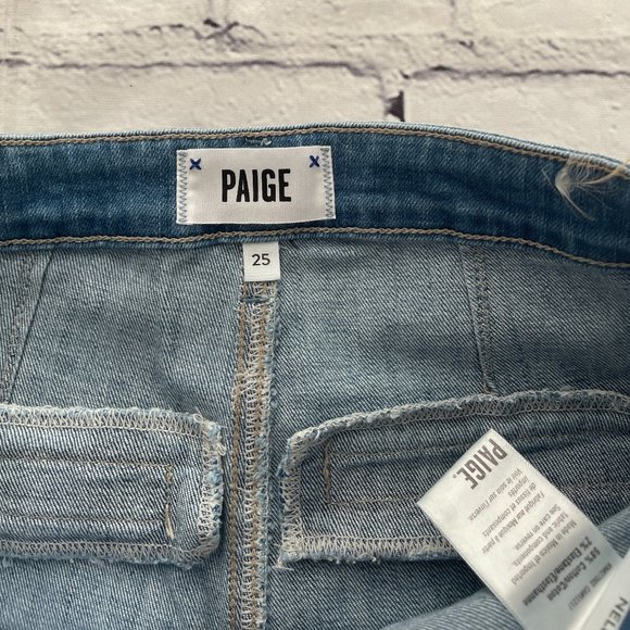 Paige Nellie High Waist Patch Pocket Jean - Picture 5 of 10